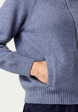 Arianne Zip-Up Jacket in Waterfall | Merinomink