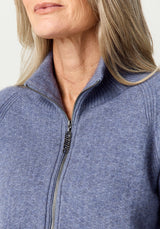 Arianne Zip-Up Jacket in Waterfall | Merinomink