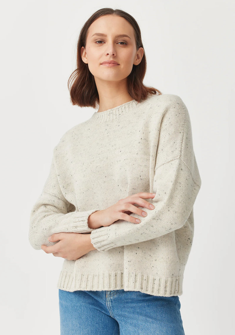 Jonti Crew Sweater in Beech Fleck | Untouched World