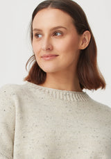 Jonti Crew Sweater in Beech Fleck | Untouched World