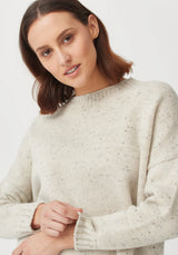 Jonti Crew Sweater in Beech Fleck | Untouched World