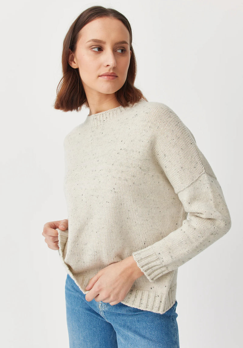 Jonti Crew Sweater in Beech Fleck | Untouched World