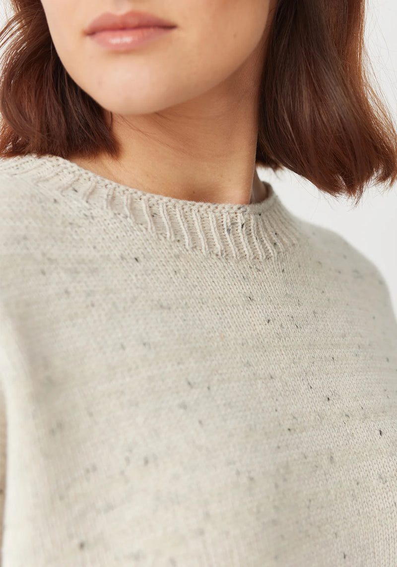 Jonti Crew Sweater in Beech Fleck | Untouched World