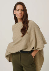 Celine Cape in Latte | Merinomink