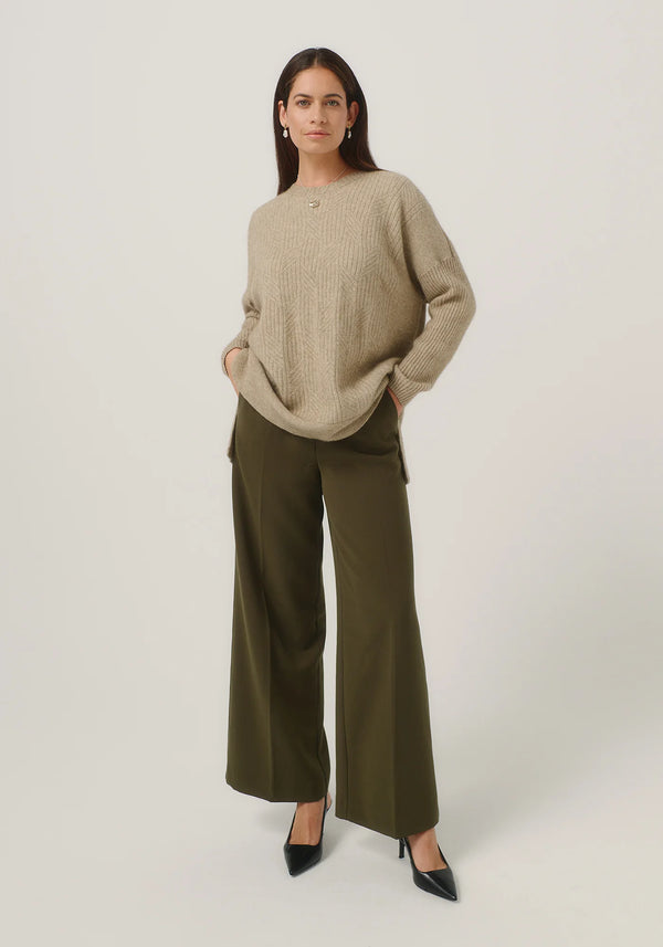 Cleo Sweater in Latte | Merinomink