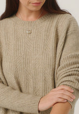 Cleo Sweater in Latte | Merinomink