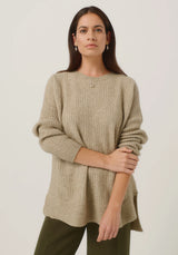 Cleo Sweater in Latte | Merinomink