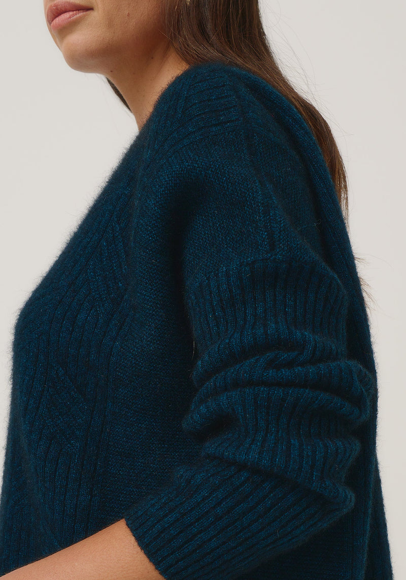 Cleo Sweater in Peacock | Merinomink