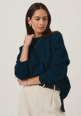 Cleo Sweater in Peacock | Merinomink