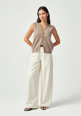 Indigo Vest in Cobblestone | Untouched World