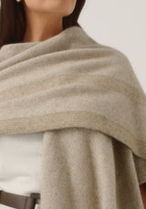 Mari Wrap in Latte/Ecru | Merinomink
