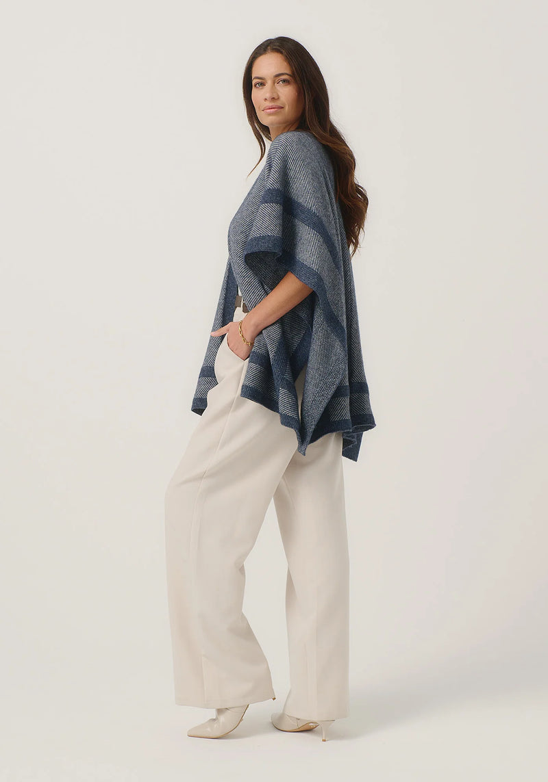 Mari Wrap in River/Ecru | Merinomink