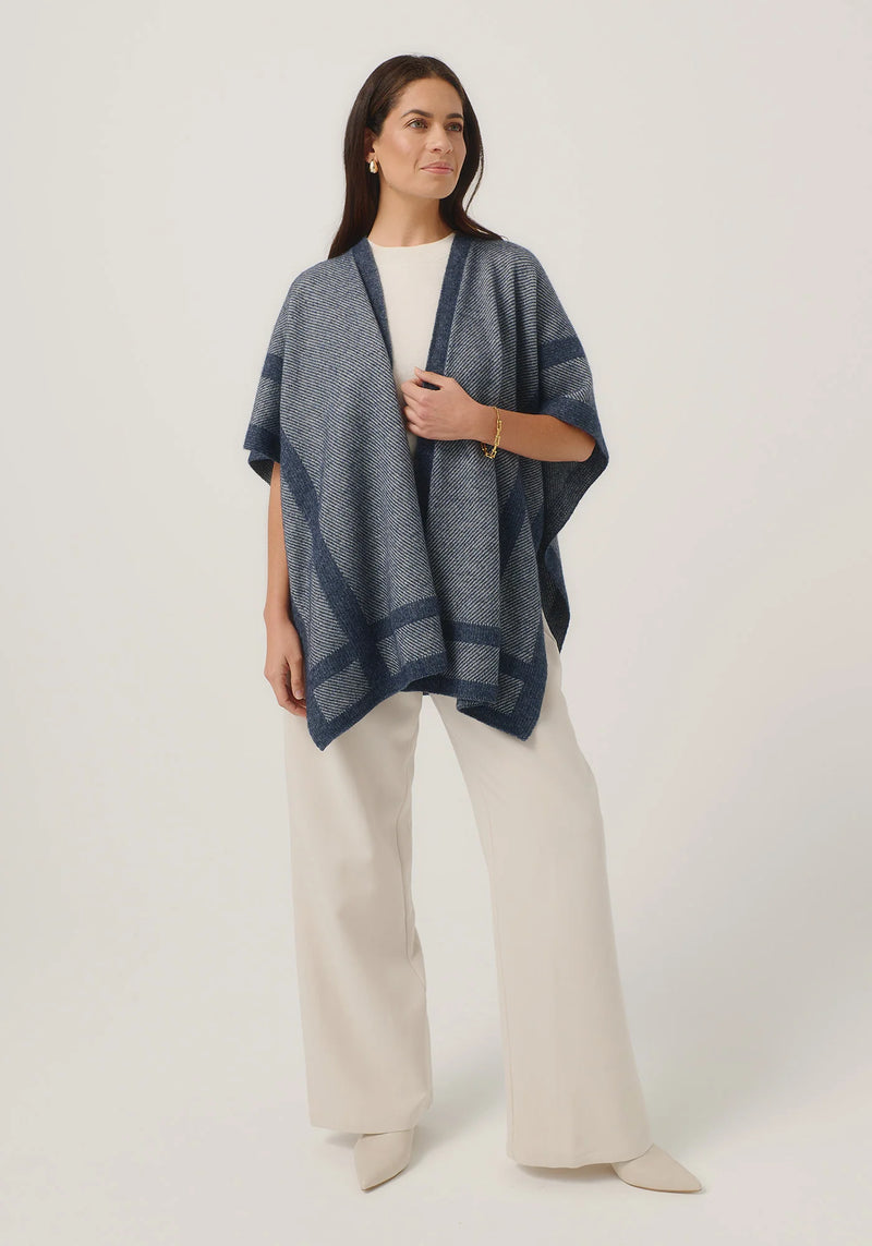 Mari Wrap in River/Ecru | Merinomink