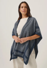 Mari Wrap in River/Ecru | Merinomink
