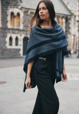 Mari Wrap in River/Ecru | Merinomink