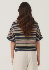 Ziggy Knit Tee in River/Rose | Merinomink