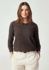 Kapua Crew Cashmere Sweater in Cinnamon | Untouched World