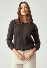 Kapua Crew Cashmere Sweater in Cinnamon | Untouched World