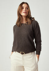 Kapua Crew Cashmere Sweater in Cinnamon | Untouched World