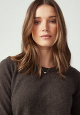 Kapua Crew Cashmere Sweater in Cinnamon | Untouched World