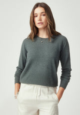 Kapua Crew Cashmere Sweater in Kanuka | Untouched World