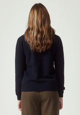 Kapua Crew Cashmere Sweater in Navy | Untouched World