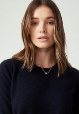 Kapua Crew Cashmere Sweater in Navy | Untouched World