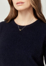 Kapua Crew Cashmere Sweater in Navy | Untouched World