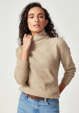 Cross Neck Sweater in Latte | Untouched World