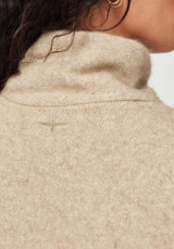 Cross Neck Sweater in Latte | Untouched World