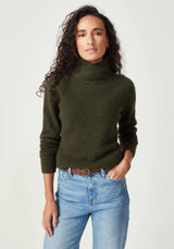 Cross Neck Sweater in Thyme | Untouched World