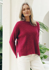 Mabel Sweater in Lupin | Merinomink