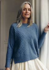 Mabel Sweater in Waterfall | Merinomink