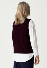 Caitlins Tank Top in Beetroot | Merinomink