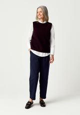 Caitlins Tank Top in Beetroot | Merinomink