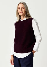 Caitlins Tank Top in Beetroot | Merinomink