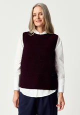 Caitlins Tank Top in Beetroot | Merinomink