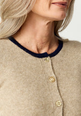 Ruby Cardigan in Latte | Merinomink