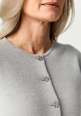 Hara Cardigan in Stone/Ink | Merinomink