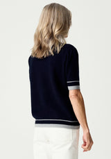Piha Tee in Ink/Stone | Merinomink