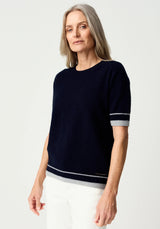 Piha Tee in Ink/Stone | Merinomink