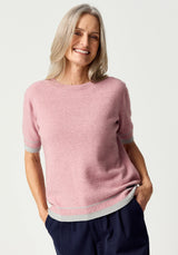 Piha Tee in Lily/Stone | Merinomink