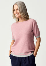 Piha Tee in Lily/Stone | Merinomink