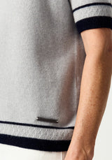 Piha Tee in Stone/Ink | Merinomink