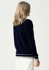 Hayes Sweater in Ink/Stone | Merinomink