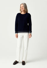 Hayes Sweater in Ink/Stone | Merinomink