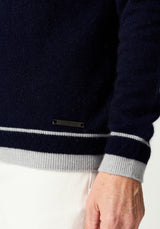 Hayes Sweater in Ink/Stone | Merinomink