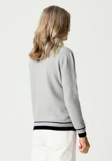 Hayes Sweater in Stone/Ink | Merinomink