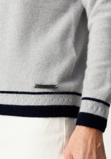 Hayes Sweater in Stone/Ink | Merinomink
