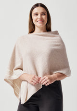 Halo Poncho in Fresh Linen | Merinomink